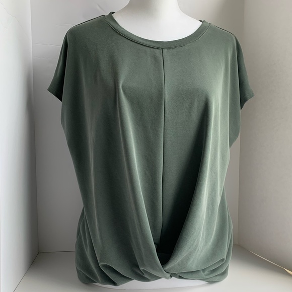 LOFT Tops - Loft Outlet Twist Front Blouse Green, Size Med.
